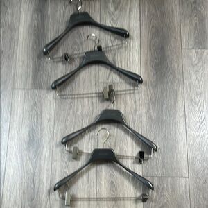 KHAITE Black Suit Hangers with Clips